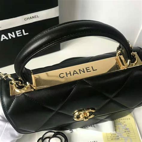 chanel leather goods buyer|chanel small bag with handle.